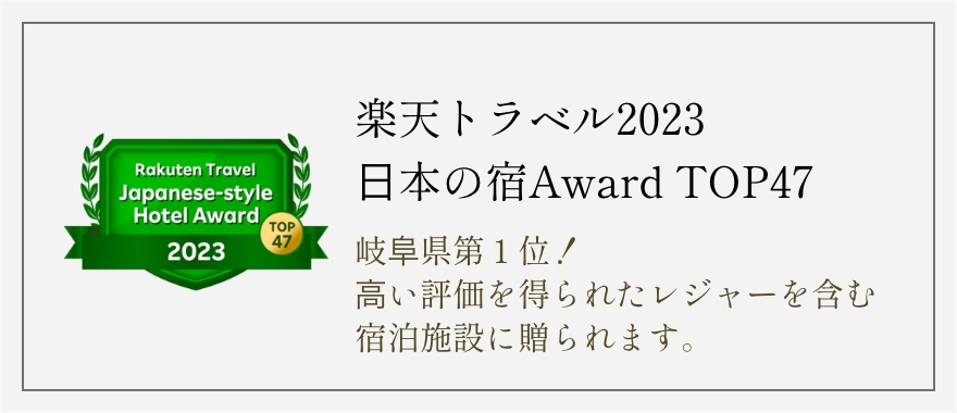 楽天トラベル2022 日本の宿 Award