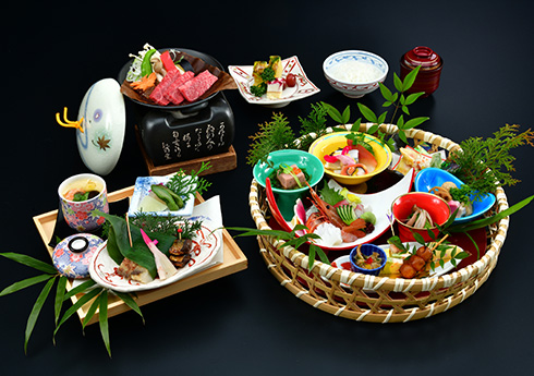 お部屋食で味わうお料理
