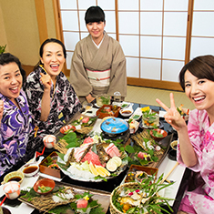 下呂温泉の花火イベントをお部屋から